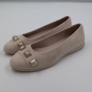 Anne Klein Eden Flats, Beige, Women's Size 8